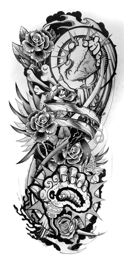 full sleeve tattoo designs drawings.